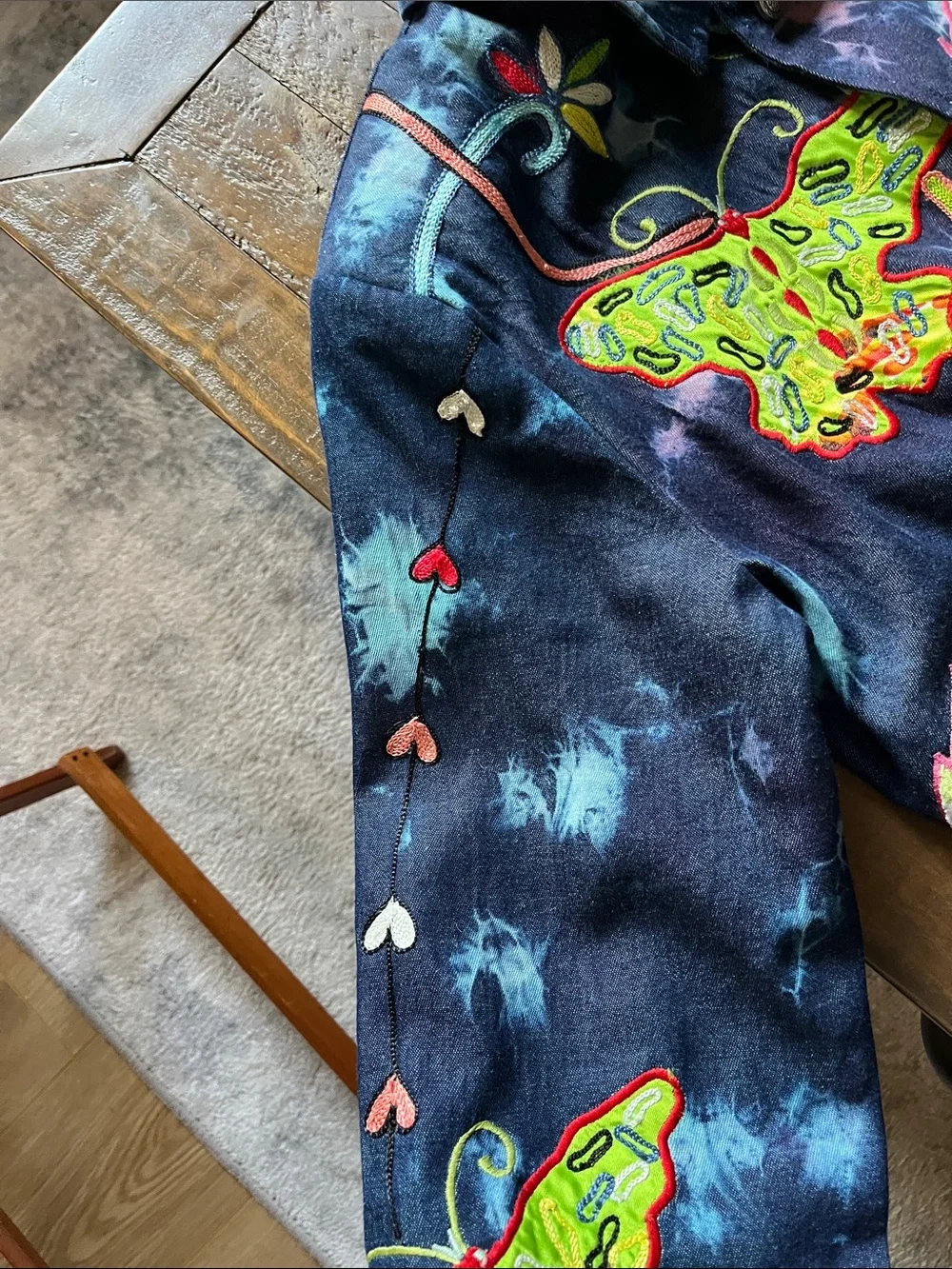 Vibrant Embroidered Jacket - Multicolor by indigo moon